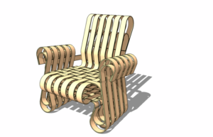 3d model of chair austin school of furniture and design by David Heim