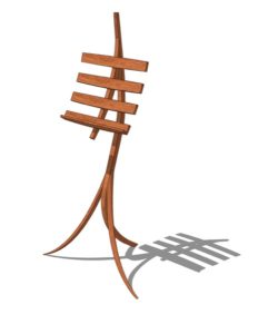 3d music stand of chair austin school of furniture and design by David Heim