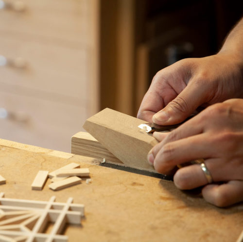 image of kumiko woodworking