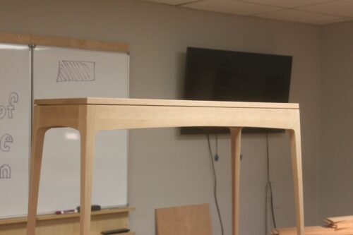 student made hallway table