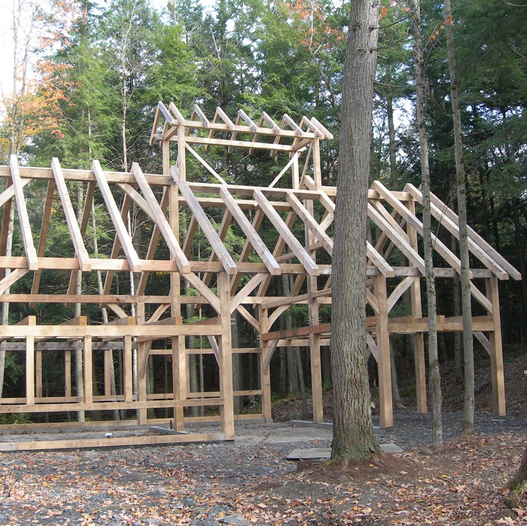 wood timber frame structure